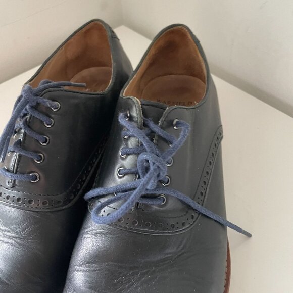 Warfield & Grand Kimball Lace Up Oxford Dress Shoes Black Leather Size 10.5 main image 5